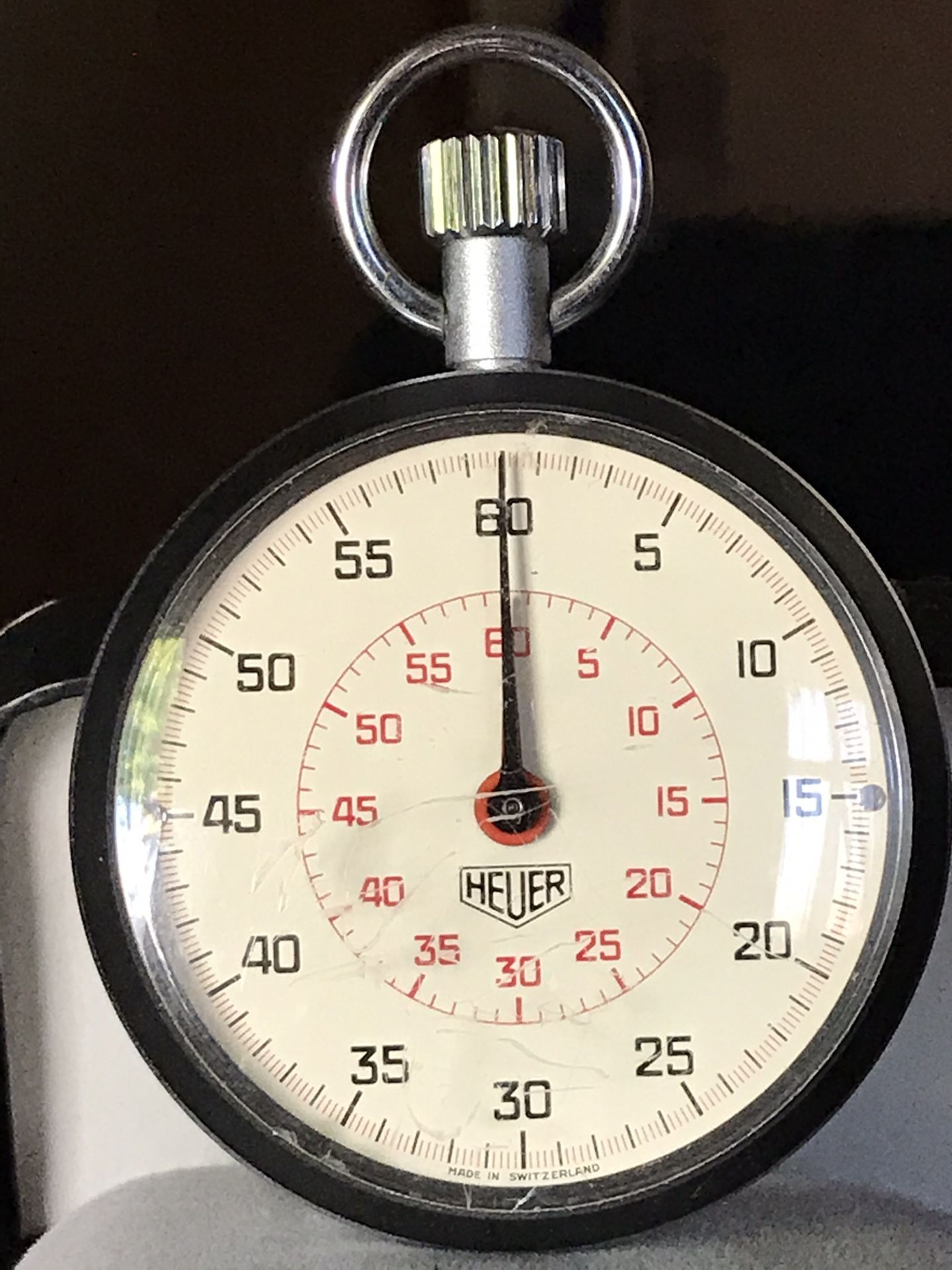 Antique Heuer Manual-Wind Stopwatch