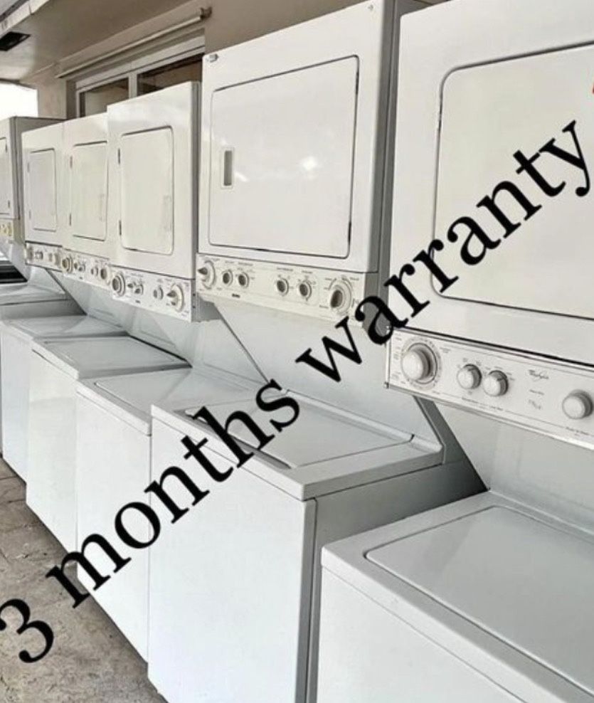 stackables washer & dryer 3 months warranty . delivery instalation available