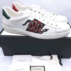Gucci Ace  Sneaker (Snake) Size 8 1/2 Brand new 