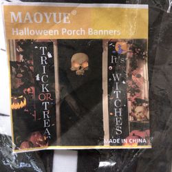New Halloween Porch Banners 