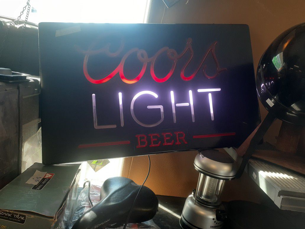 COORS LIGHT Lightup Sign