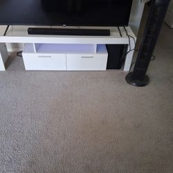 All White End Table, TV Stand, Coffee Table 