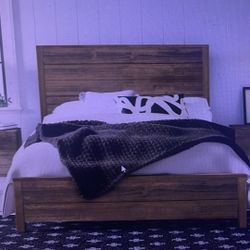 Montauk Solid Wood Panel Bed Frame
