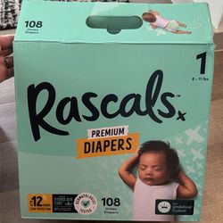 Rascals size 1 diapers