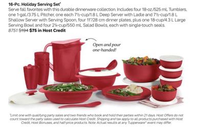 Tupperware Holiday Serving Set