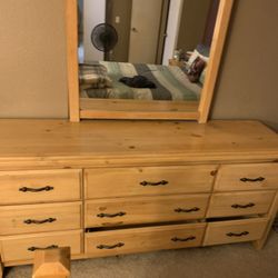 Dresser With Mirror - $125