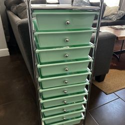 10 Drawer Craft Rolling Cart