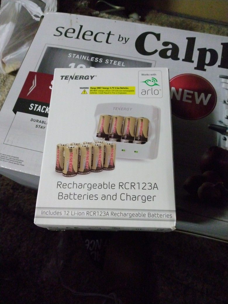 Rechargeable R R123a Batteries And Charger