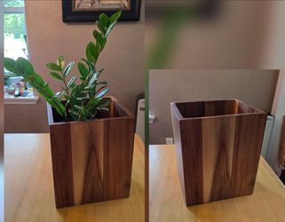 Home Decor - Target Threshold Acacia Wood Wastebasket / Trash Can / Planter Cover