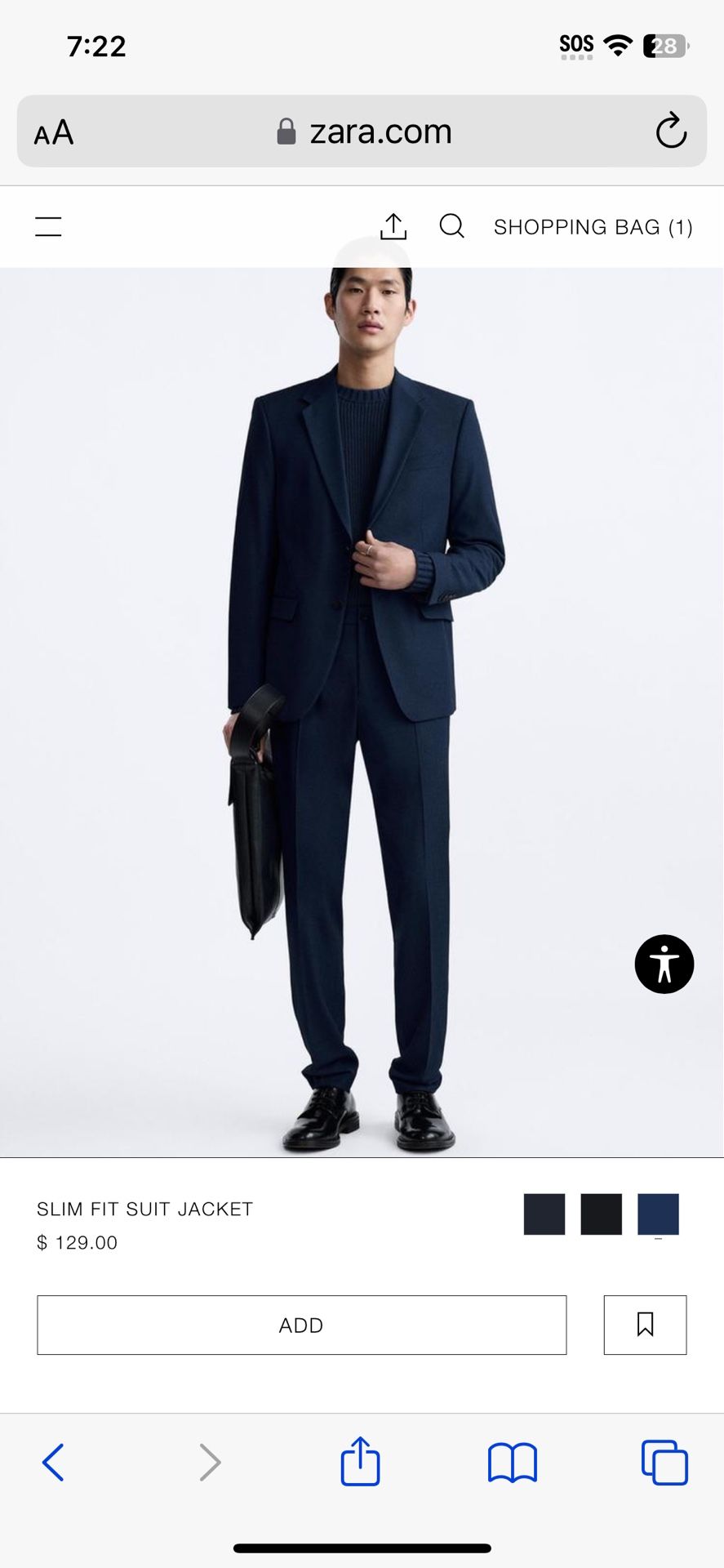 Suit Smart Casual Zara Zara Suit Jacket 40R US