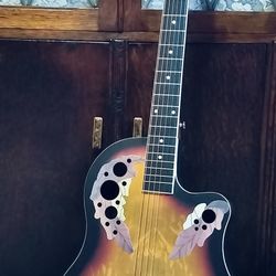 New Acoustic/Electric Guitar With New Gig Bag 