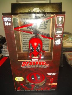 Brand New Marvel Deadpool Flying Character UFO Helicopter