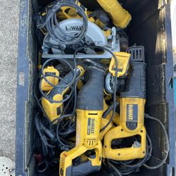 Dewalt drills grinders skill saws sold as is