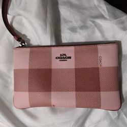 Coach Corner Zip Wristlet 