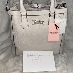 Juicy couture white tote bag