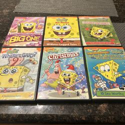 SpongeBob SquarePants DVD Lot (6)