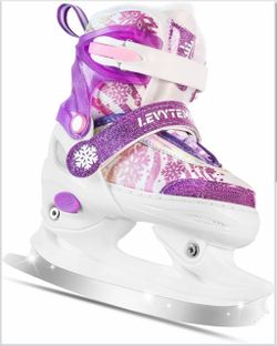 NEW Levytem Kids Adjustable Ice Skates