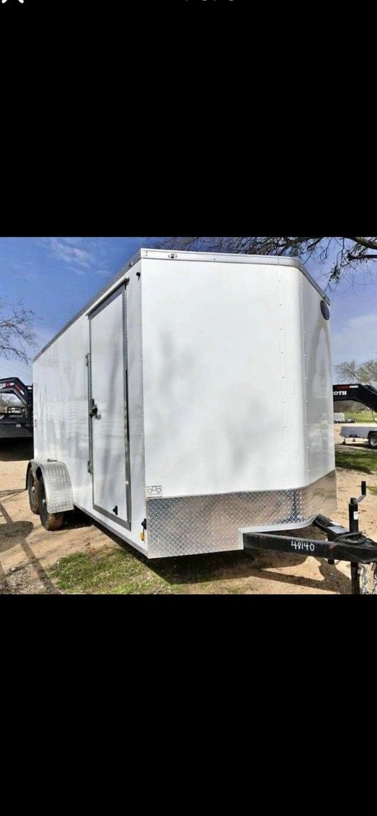 2024 Cargo Mate 7×16 V-Nose Enclosed Trailer 