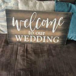 Welcome Sign For Wedding 