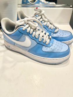 Air Force ones glossy blue