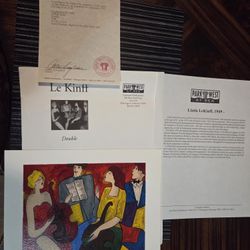 Artwork and Certificate Le Kinff And Krasnyansky.