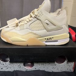 Jordan 4 Off White Sail 