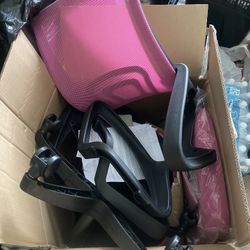 Pink Office Chair Set Of Two