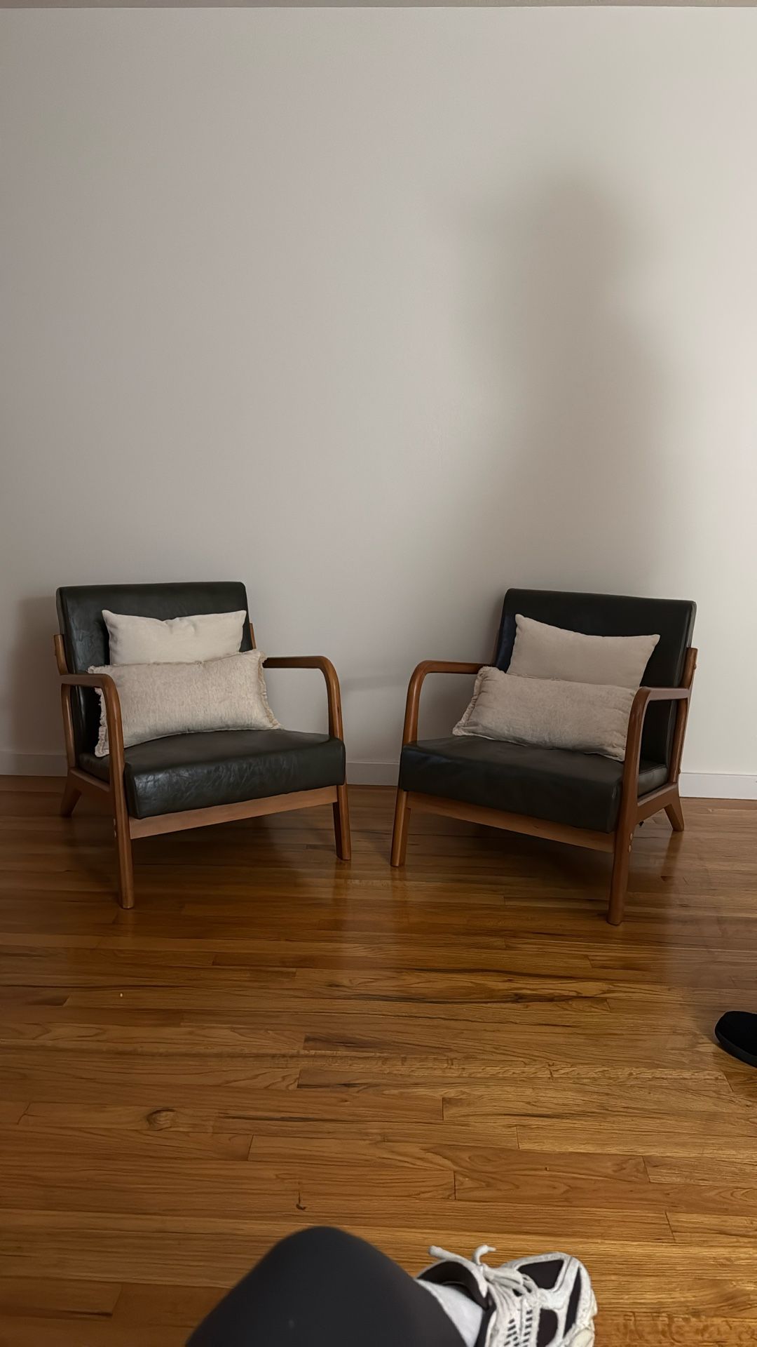 Faux Leather Accent Chairs