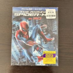 The Amazing Spider-Man 3D Blu-Ray, Blu-ray & DVD Sci-Fi Movies w/ Slipcover
