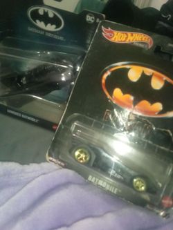 Hot Wheels Batman Batmobile Die-Cast Cars Set of 2