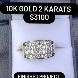 Diamond And Gold Ring