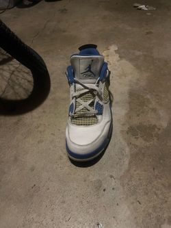 Nike Air Jordan 4 Retro Motorsport Blue 408452-117 LEFT SHOE ONLY - Size 13M