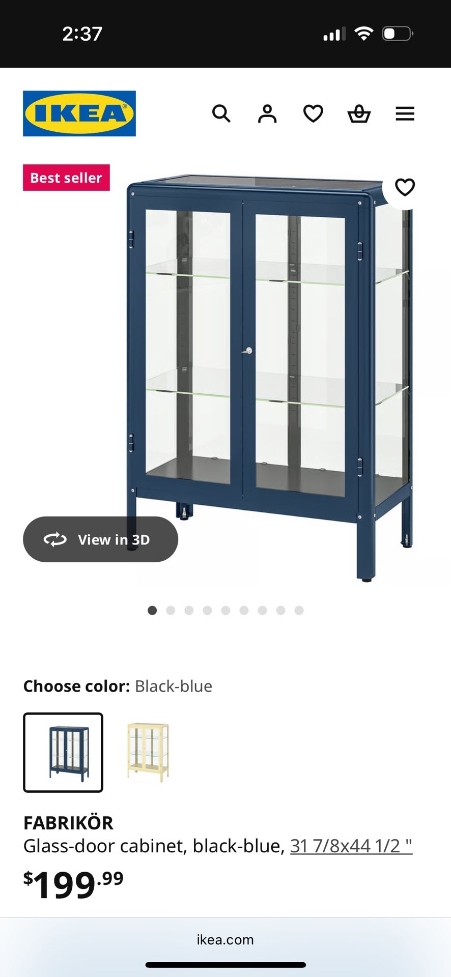 IKEA Glass Cabinet Shelf - FABRIKOR