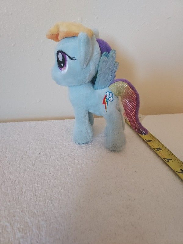 My Little Pony Rainbow Dash 8" Plush toys from Aurora World 2013 Hasbro NICE!
