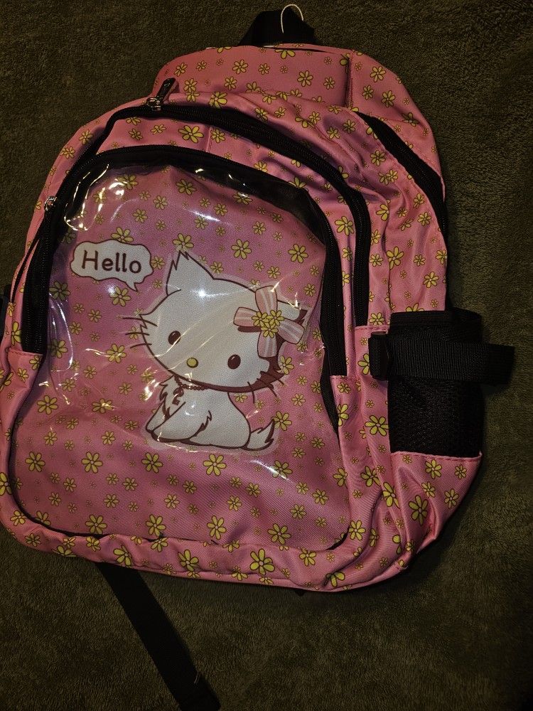 Pink Kitty Backpack