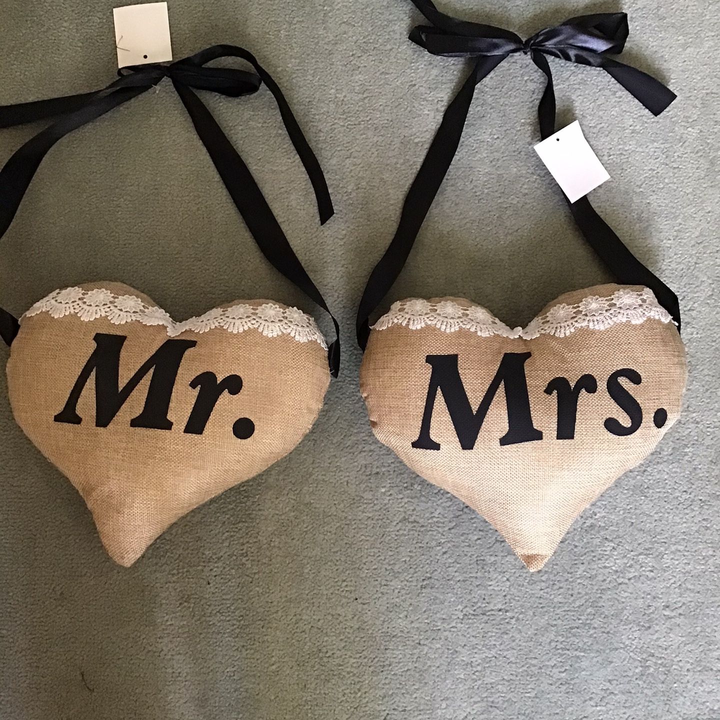 NWT, Rustic Wedding Decor $4/both