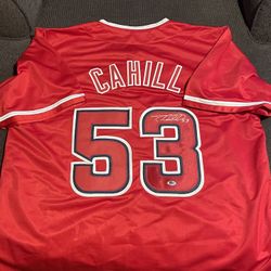 Trevor Cahill Autographed Jersey 