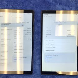 Samsung Tablets Tab Tablet A7 Lite 32 GB Storage Memory Camera Cam Internet Browser Touch Screen Keyboard E Reader USB Network Speaker Music