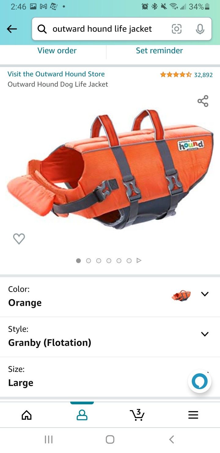 Dog Life Jacket (L)