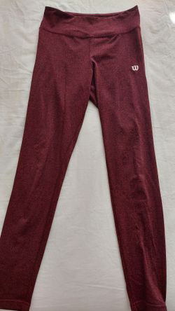 Wilson maroon leggings