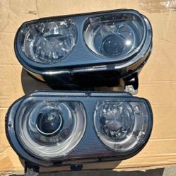 08-14 Dodge Challenger Projector Headlights Luces Focos Micas Faros Faroles Headlamps 
