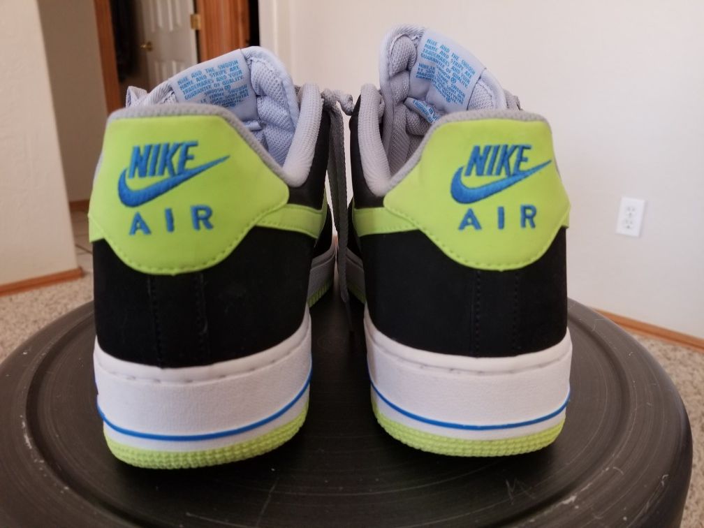 Nike Air Force 1 Reflective Silver/Black/Volt Men Size12