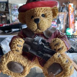 Resin  6 Inch Firefighter Holding  Fire Engine 