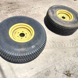 13.6x16 - 2 x Tractor Turf Farm Trailer Equipment Wheel s Tire s Rim s