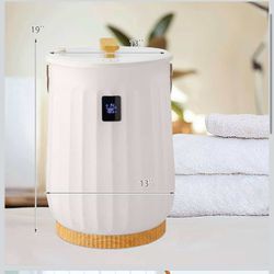 20L Towel Warmer Bucket with LCD Display and Timer, 130°C Max Temperature, Large Capacity for Towels,