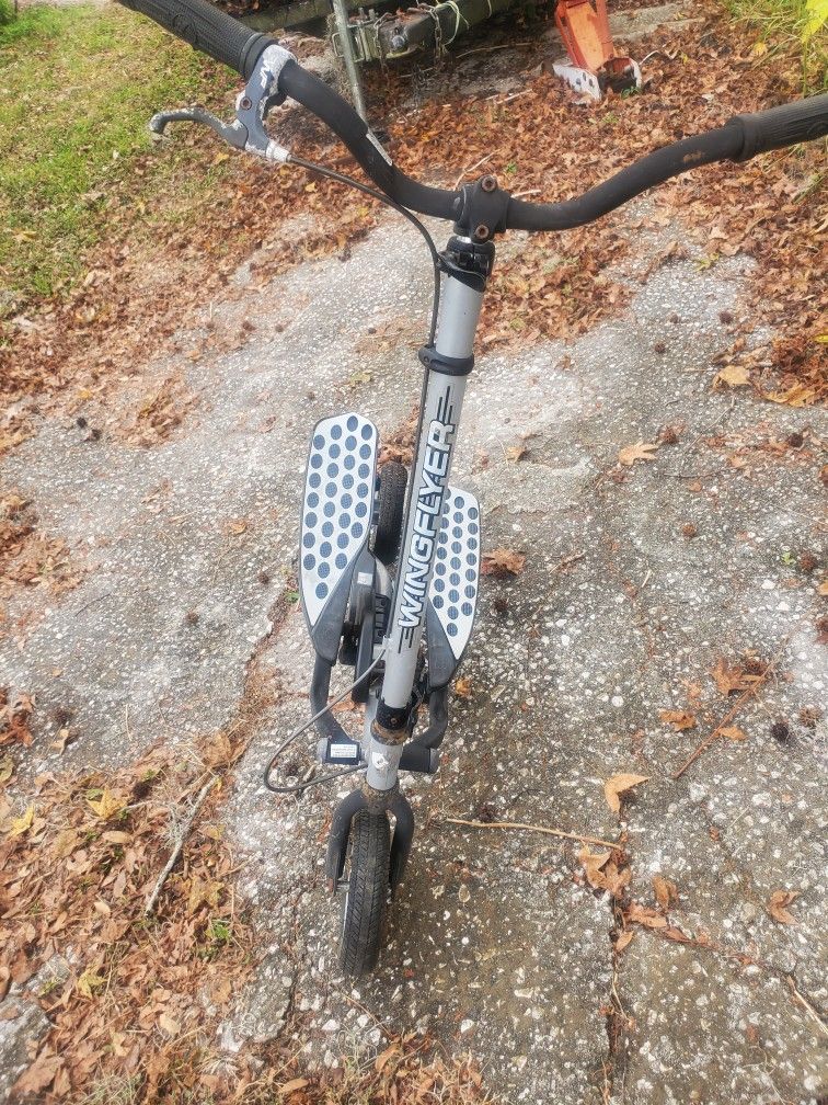 Wing Flyer Stand On To Paddle Good Exercising Especially On The Trail And Stuff Or Around Your Community Some Sun Faded Spots But Is Good Condition .$