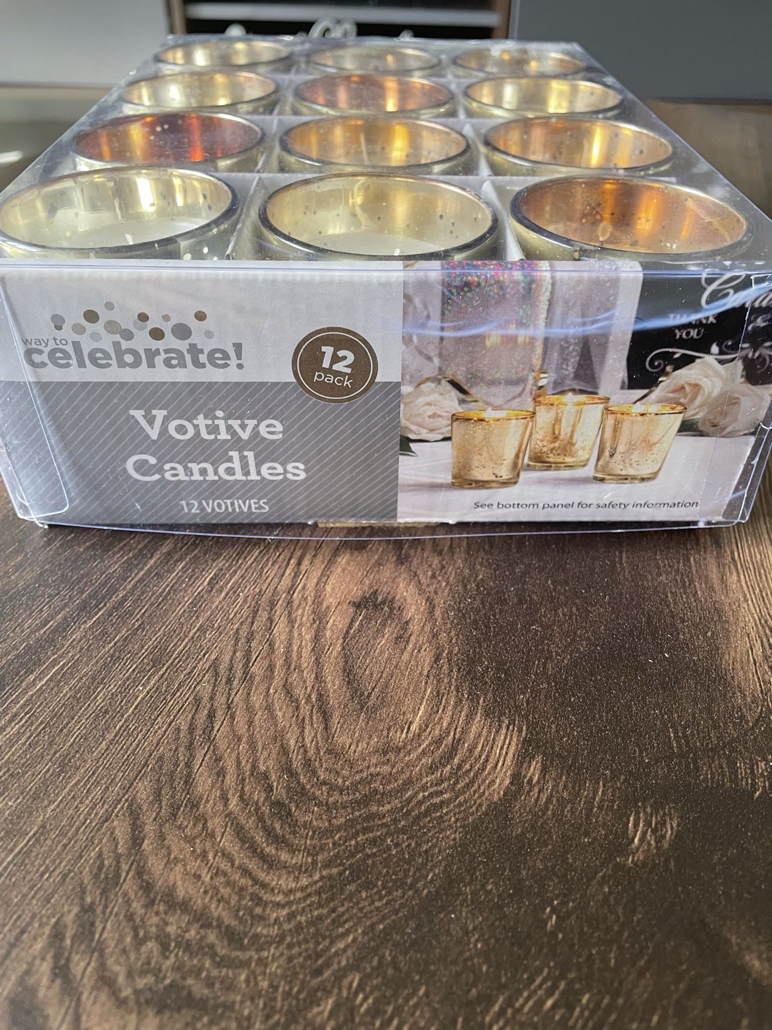 BRAND NEW GOLD VOTIVE CANDLES