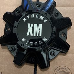 XTREME MUDDER GLOSS BLACK WHEEL CENTER CAP #CW0396