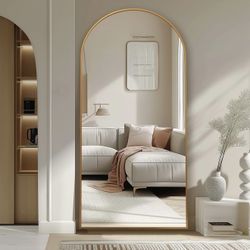 Full Length Gold Arch Mirror