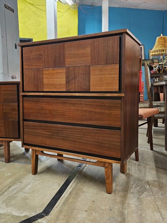 Mid Century Highboy Dresser
